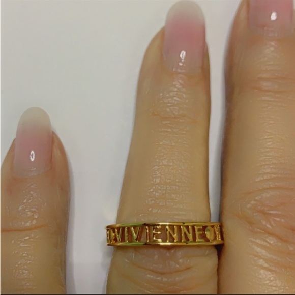 Sold out Vivienne Westwood signature logo band Ring - Picture 6 of 6